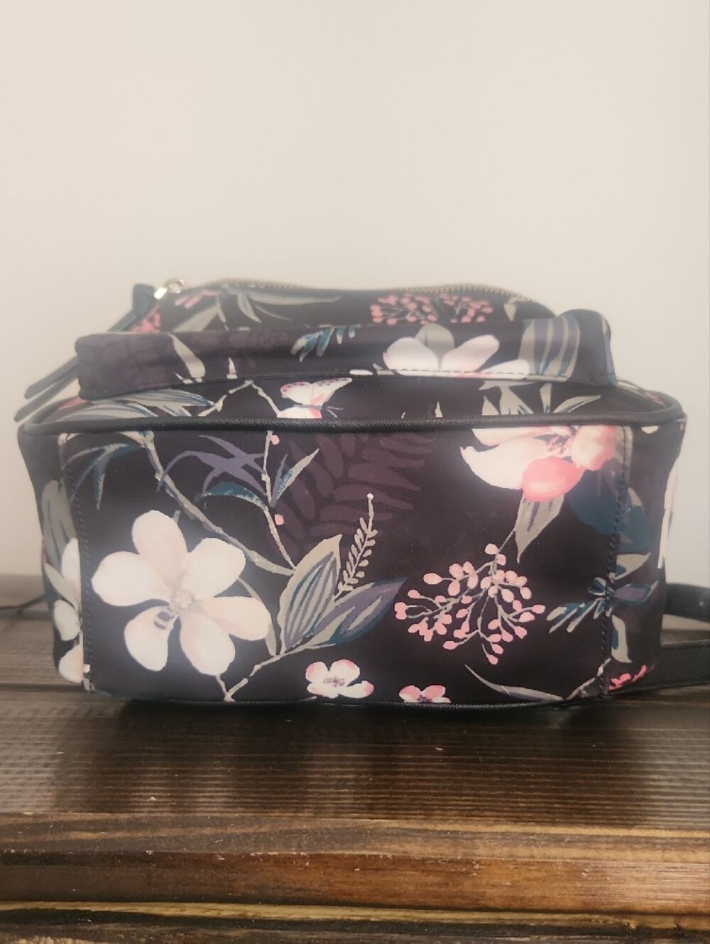 Kate Spade Black Floral Mini Backpack - Picture 8 of 14